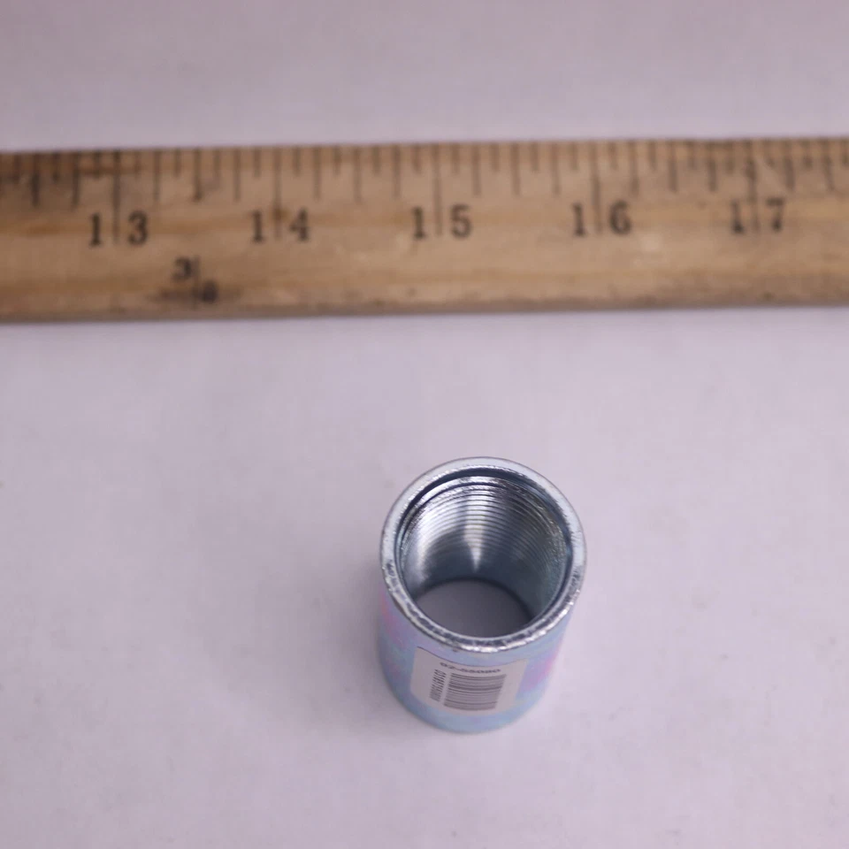 ProConnex Threaded Coupling Zinc-Plated Steel 1/2" 02-55080 - Image 3 of 4