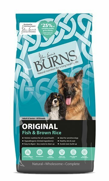 Burns Original Fish And Brown Rice Hypoallergenic Adult Dog Food