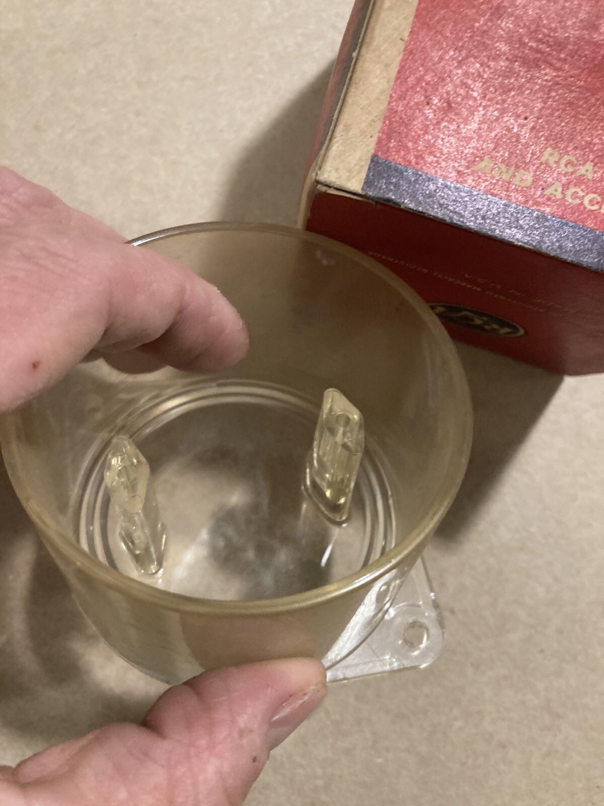 VINTAGE RCA TV 78215 Hi-voltage tube insulator for RCA CTC15 CHASSIS  TELEVSION