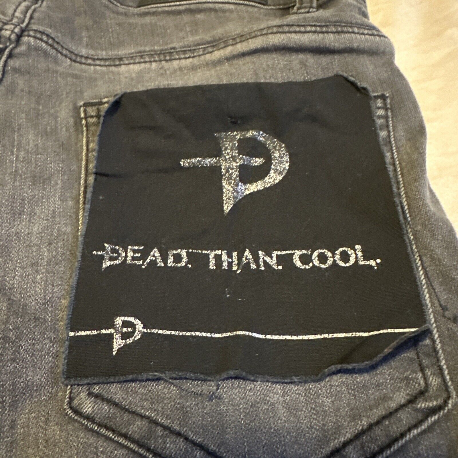 Dead Than Cool Authentic Mens Skinny Jeans Black … - image 2