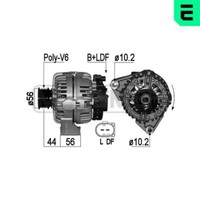 ERA Lichtmaschine Generator 90A 14V FüR Mercedes-Benz E-Klasse 230 Kompressor