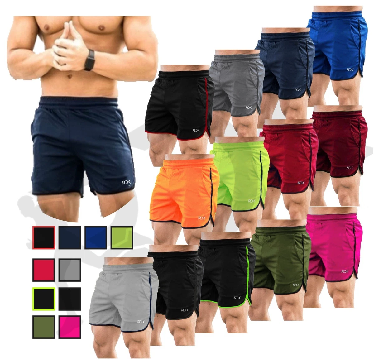 Men's Shorts 2021 Mens Fitness Bodybuilding Man Summer Gyms Workout Male  Breathable Mesh Quick Dry Sportswear Jogger Beach Short Pants