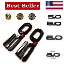 2015-2023 Gloss Black Door Fender Side 5.0 Emblem for Mustang GT F150