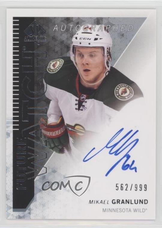 2013-14 SP Authentic Future Watch 562/999 Mikael Granlund #319 Auto i9w