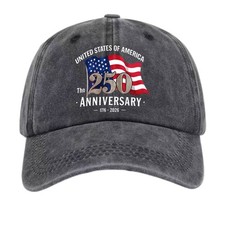 USA 250th Anniversary Dad Hat, 1776-2026 Patriotic Unisex Baseball Cap