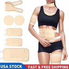 6 Pcs Reusable Castor Oil Pack Wrap Organic Cotton Kit for Women