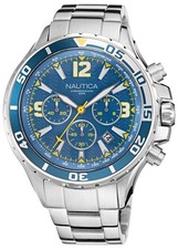 Orologio Uomo NAUTICA NAPNSS219 Chrono Bracciale Acciaio Blu