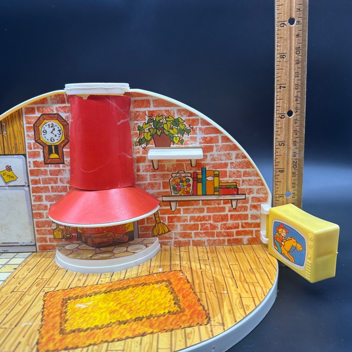 Vintage 1980 Knickerbocker Moppets Secret Dollhouse Retro Kitsch