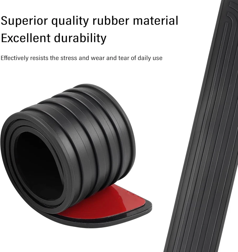 4x Cubierta protectora de goma para umbral de puerta de auto Jeep Grand Cherokee L 2018-2025 Foto 4 de 4