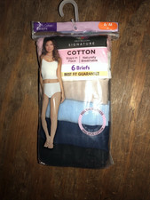 Fruit of the Loom Women  s 5-pack 100 Cotton Briefs Size 6 M new