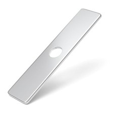 Faucet Deck Plate 10 Inch Chrome Stainless Steel Sink Hole Cover for 1 or 3 Hole