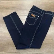 Vintage Gitano High Rise Straight Leg 80's Dark Wash Denim Jeans Women's Size 10