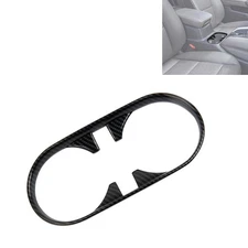 Carbon Fiber Front Console Water Cup Holder Trim Cover For Chevrolet Colorado23+