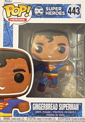   Funko Pop! DC Super Heroes Gingerbread Superman #443 Neu Originalverpackt + Protector
