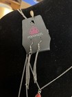 Paparazzi ~ Mountain Tears Red Necklace and Earring Set 21.5”-24” Long. — photo 2