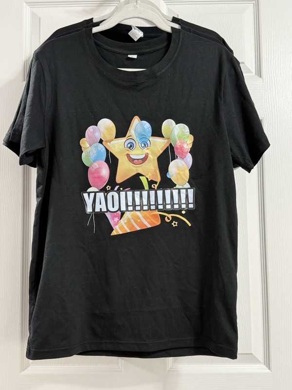 Men’s Pop Culture Black T-Shirt Trio, S/M/L, Printed Images