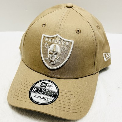 New Era Las Vegas Raiders Core Team 9FORTY Hat Cap Adjustable Strap Beige NFL