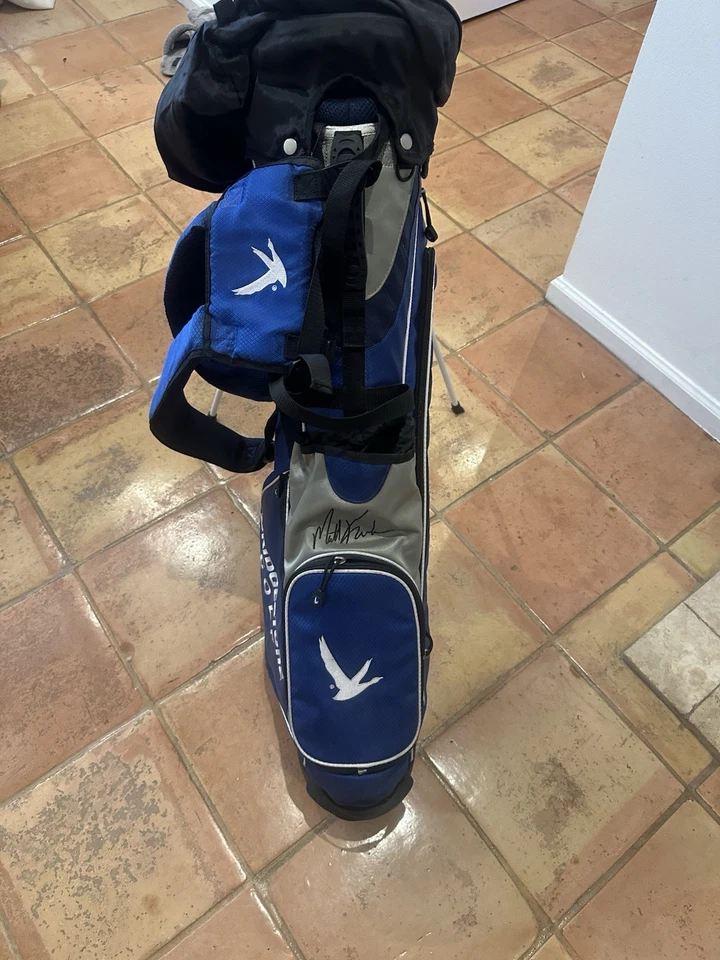 Bolsa de pie de golf Bridgestone - marca ganso gris - azul/gris - bolsa de pie Foto 2 de 3