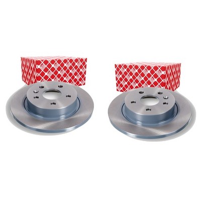 2X FEBI BREMSSCHEIBEN Ø268mm HINTEN PASSEND FÜR CHEVROLET AVEO CRUZE TRAX OPEL