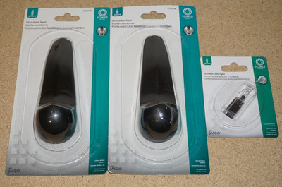 2x Power Gear Telephone Handset Shoulder Rest Black 27636 + Handset Detangler