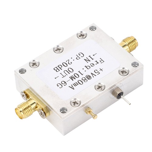 High Flatness Amp Modul 10M-6GHz 20DB GP SMA Low Noise LNA Radio Empfänger 5V - Bild 10 von 12