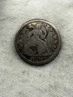 1842 ~ Seated Liberty Dime ~ TOUGH Date ~ VF~ Antique Tone ~Attractive C219