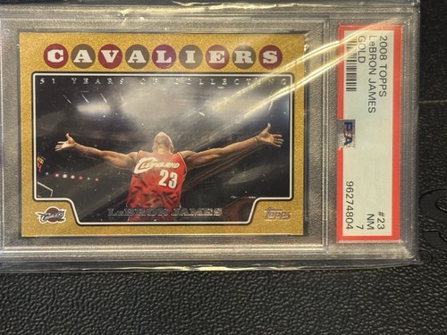 LeBron James [Gold] #23 2008 Topps card