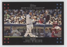 2007 Topps Derek Jeter Mickey Mantle George W Bush #40 HOF