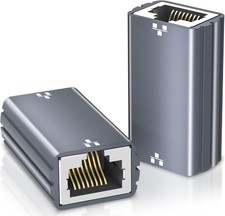 RJ45 Ethernet  Coupler, 10Gbps Cat8,Cat7,Cat6 LAN cable connectors (Pack of 2)