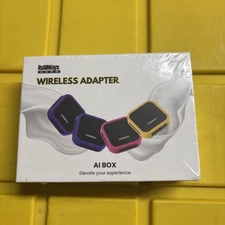 ItsAllWays Wireless Adapter AI Box Red + Purple for Carplay/Android Enabled Car