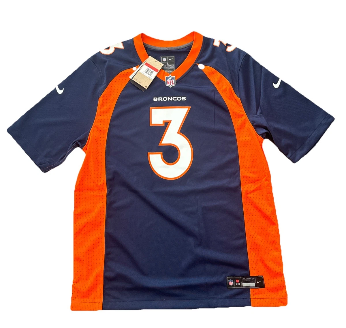 値下げ 新品未使用 L NFL ブロンコス ラッセル ウィルソン ユニフォーム Wilson Denver Broncos NFL Jerseys for sale | eBay