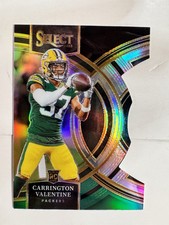 2023 Panini Select Carrington Valentine Rookie Die-cut Black & Green Prizm MINT