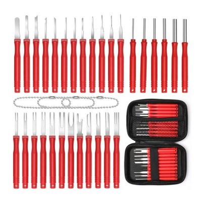 User Friendly 34pcs Electrical Connector Removal Tool Kit with Storage Bag