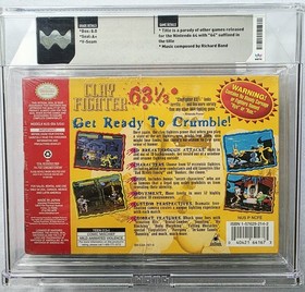 CLAY FIGHTER 63 1/3 NINTENDO 64 N64 SEALED PSA GRADED WATA 8.0 A+ (1997) RARE!