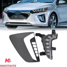 For Hyundai Ioniq 2017-2019 Led Drl Daytime Running Light Fog Lamps Wcover Left For Hyundai Ioniq 2017-2019 Led Drl Daytime Running Light Fog Lamps Wcover Left