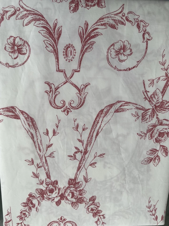 Cabbages & Roses DUVET COVER FLORAL TOILE Berry /White  London designed New - Image 4 of 4