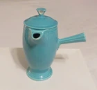 Vintage Fiesta *TURQUOISE* DEMITASSE COFFEEPOT w/LID (As Is)