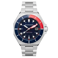 Dumas Blue Dial / Red / Stainless Steel | Blue Dial Wristwatch SP-5081-JJ