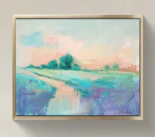 Original Impressionist Painting  14x11 inch on Canvas _ Signed by Artist