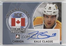 2016 Leaf ITG Heroes & Prospects International Ice Platinum Kale Clague Auto b5y