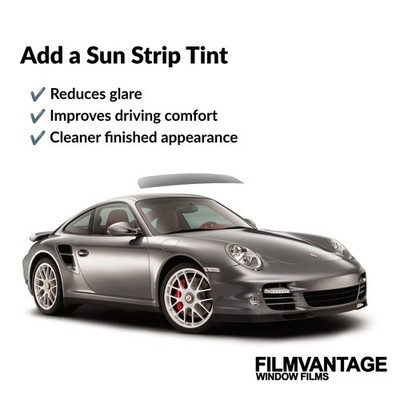 Toyota Tundra 2022-2026 Sun Strip Window Tint Precut Carbon