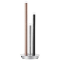 Brilliant Lampe Cembalo Led Tischleuchte 3Flg Alu/Schwarz/Braun | 3X 4W Led Inte
