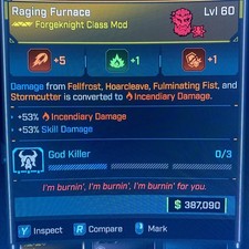Borderlands 4⭐️LVL 60 GOD ROLL FURNACE AMON CLASSMOD⭐️All PLATFORM