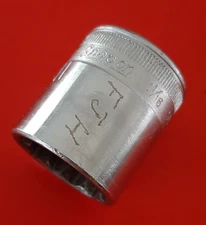 1949 Snap-on Tools USA SW3401/2 1-1/16'' 1/2'' Drive 12 Point Shallow Socket