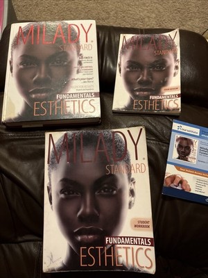 Milady Standard Esthetics Fundamental, Student Workbook, Exam Review Used