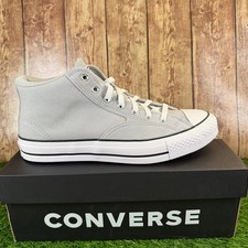 Converse CTAS Malden Street Mid Sneaker Mens Size 10 Grey Canvas Padded Collar