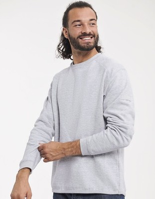 Herren Arbeitspullover Sweatshirt Waschbar bis 60 C Innen angeraut XS-4XL Russel