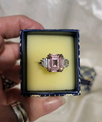 Stauer 20 Millionen rosa Ring Größe 10 neu im Karton