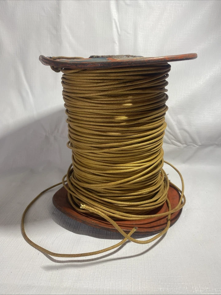 Belden #20 Barranco Cable de tela de plomo cerca de 300-500 pies carrete de metal de colección Foto 4 de 4