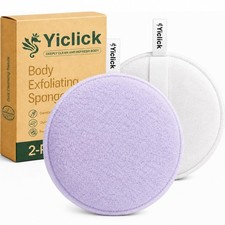 Exfoliating Body Scrubber 2 Pack , 1 Count Pack of 2 , Purple